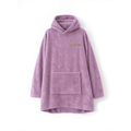 Plaid à capuche pinky violet
