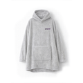 Plaid à capuche Gris clair
